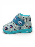 Panda Printed Velcro Closure Musical Shoes - Green