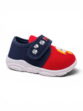 Dog Applique Velcro Closure Musical Shoes - Red