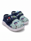 Panda Printed Velcro Closure Musical Shoes - Green