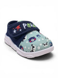 Panda Printed Velcro Closure Musical Shoes - Green
