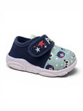 Panda Printed Velcro Closure Musical Shoes - Green