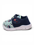 Panda Printed Velcro Closure Musical Shoes - Green