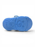Reindeer Printed Velcro Closure Musical Shoes - Blue
