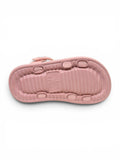 Bow Applique Detailed Button Closure Sandals - Pink