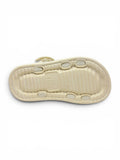 Bunny Applique Detailed Button Closure Sandals - Cream