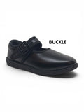 School Shoes With Buckle Closure - Black