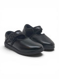 School Shoes With Buckle Closure - Black