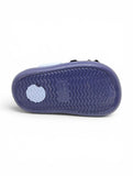 Dinosaur Applique Anti Slip Perforated Sling back Clogs - Navy Blue