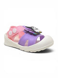 Cartoon Applique Detailed Slingback Sandals - Purple
