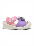 Cartoon Applique Detailed Slingback Sandals - Purple