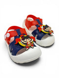 Cartoon Applique Detailed Slingback Sandals - Navy Blue