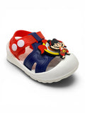 Cartoon Applique Detailed Slingback Sandals - Navy Blue