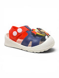 Cartoon Applique Detailed Slingback Sandals - Navy Blue