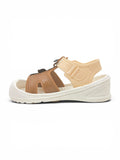 Cartoon Applique Detailed Slingback Sandals - Brown