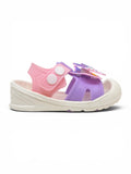 Cartoon Applique Detailed Slingback Sandals - Purple
