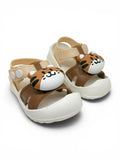 Cartoon Applique Detailed Slingback Sandals - Navy Blue