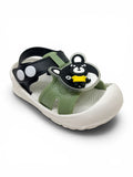 Cartoon Applique Detailed Slingback Sandals - Brown