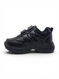 School Shoes With Velrco Closure - Black