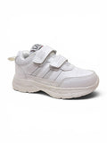 School Shoes With Velrco Closure - White