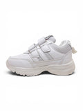 School Shoes With Velrco Closure - White