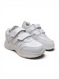 School Shoes With Velrco Closure - White