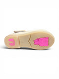Mary Jane Bellies with Cute Teddy Bear & Bow Accent - Cream