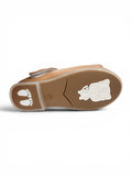 Mary Jane Bellies with Cute Teddy Bear & Bow Accent - Brown
