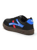 Colour Blocked Lace Up Shoes - Black