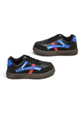 Colour Blocked Lace Up Shoes - Black