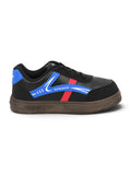 Colour Blocked Lace Up Shoes - Black