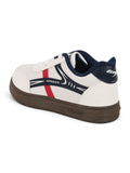 Colour Blocked Lace Up Shoes - White