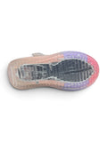 Doll Print Detailed Velcro Closure LED Shoes - Pink