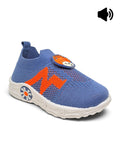 Dog Applique Musical Slip On Shoes - Blue