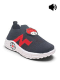 Dog Applique Musical Slip On Shoes - Black