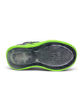 HI Print Detailed Velcro Closure LED Shoes - Black