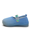 Flower Applique Velcro Closure LED Bellies - Blue