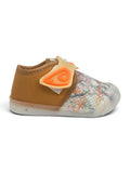 Cute Duck Character LED Light Velcro Closure Shoes - Brown