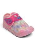 Cute Duck Character LED Light Velcro Closure Shoes - Pink