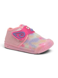 Cute Duck Character LED Light Velcro Closure Shoes - Pink