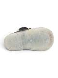 Cute Blue Robot LED Light Vlecro Closure Shoes - Brown