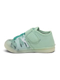 Mint Green Bear LED Light Velcro Closure Shoes - Green