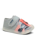 Mint Green Bear LED Light Velcro Closure Shoes - Grey