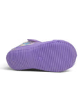 Butterfly Shimmer Printed Musical Shoes With Velcro Closure - Purple