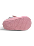 Headphone Applique Printed Musical Shoes With Velcro Closure - Pink