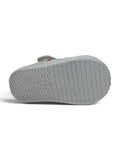Robot Printed Musical Shoes With Velcro Closure - Grey