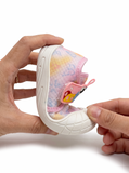 Breathable Soft Butterfly Print Velcro Closure Shoes - Pink