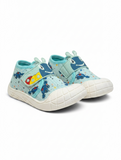 Breathable Soft Caterpillar Printed Velcro Closure Shoes - Blue