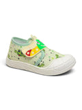 Breathable Soft Caterpillar Printed Velcro Closure Shoes - Green