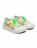 Breathable Soft Caterpillar Printed Velcro Closure Shoes - Green
