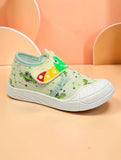 Breathable Soft Caterpillar Printed Velcro Closure Shoes - Green